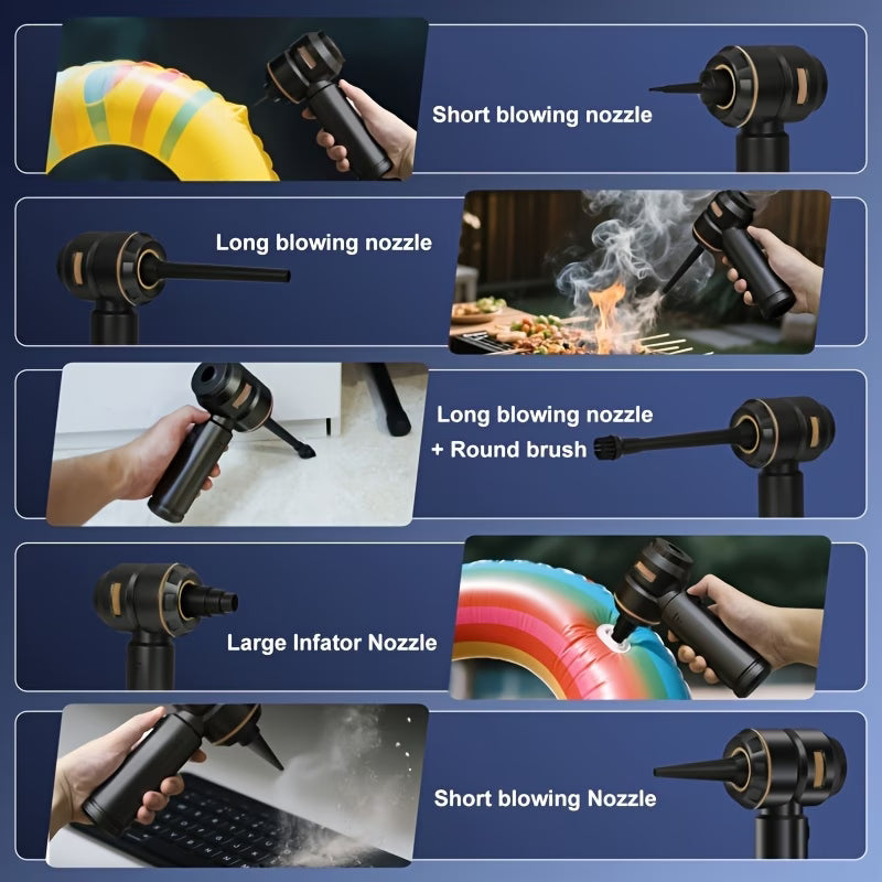 MINI ASPIRATOR DE  ÎNALTA PUTERE 4-în-1 pentru Mașină, Casă, Birou, Camping Universal Store