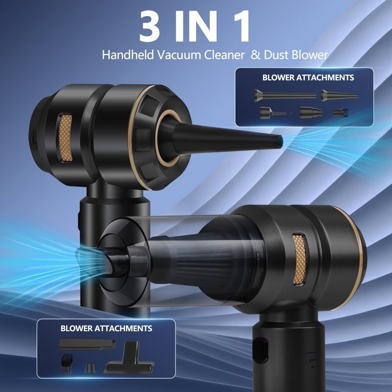 MINI ASPIRATOR DE  ÎNALTA PUTERE 4-în-1 pentru Mașină, Casă, Birou, Camping Universal Store
