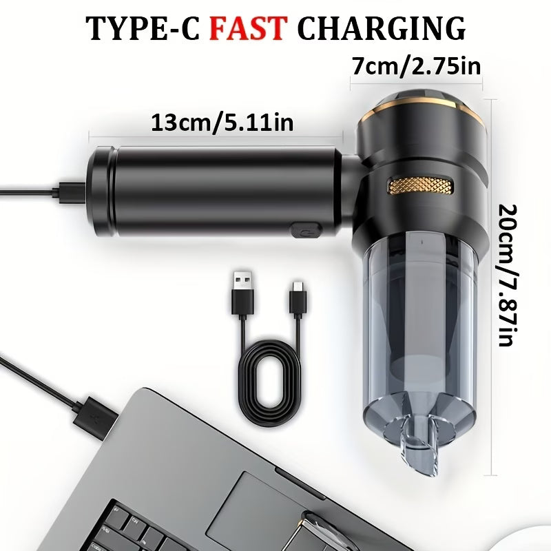 MINI ASPIRATOR DE  ÎNALTA PUTERE 4-în-1 pentru Mașină, Casă, Birou, Camping Universal Store